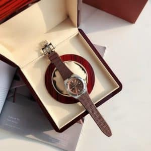 Super Clone Vacheron Constantin Overseas 41mm Brown Dial Stainless Steel Rubber Strap QC Factory
