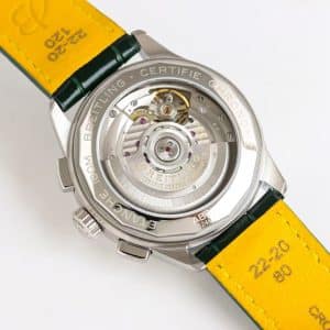 Super Clone Breitling Premier Chronograph 42 Green Dial Stainless Steel Green Leather BLS Factory