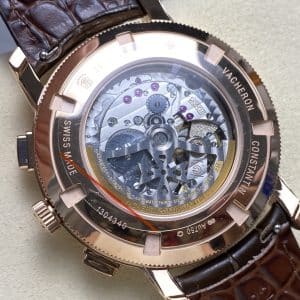 Super Clone Vacheron Constantin Traditionnelle 43175/000R Style 41mm Silver Dial Rose Gold Case Leather Strap TW Factory
