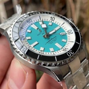 Super Clone Breitling Superocean 44 Turquoise Dial Stainless Steel Bracelet BLS Factory