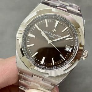 Super Clone Vacheron Constantin Overseas 41mm Brown Dial Stainless Steel Integrated Bracelet MKS Factory