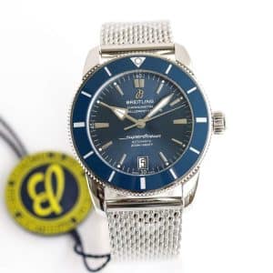 Super Clone Breitling Superocean Heritage II Blue Dial Mesh Bracelet BLS Factory China Replica Edition