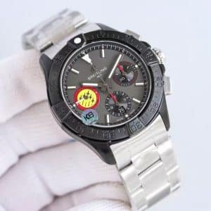 Super Clone Breitling Avenger 45 Grey Dial Black Steel Bracelet KB Factory