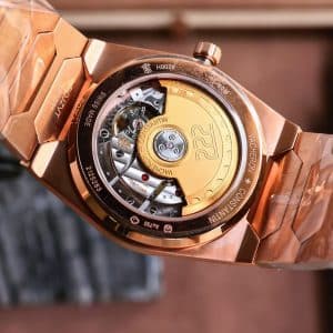 Super Clone Vacheron Constantin Historiques 4200H/000R-9359 37mm Green Dial Rose Gold Case Integrated Bracelet VC+ Factory