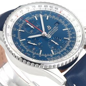 Breitling Navitimer Super Clone – BLS Factory Stainless Steel Blue Dial on Nubuck Leather