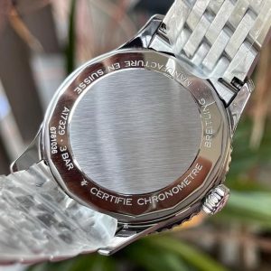 Breitling Navitimer Super Clone – BLS Factory Rose Gold Case White Dial on Steel Bracelet