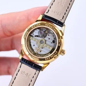 Super Clone Vacheron Constantin Égérie 4605F/000R-B496 36.5mm White Dial Rose Gold Case Leather Strap ZF Factory
