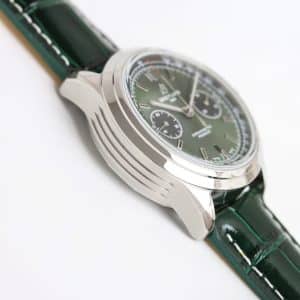 Super Clone Breitling Premier Chronograph 42 Green Dial Stainless Steel Green Leather BLS Factory