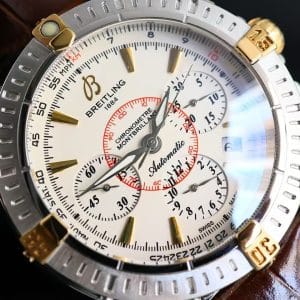 Super Clone Breitling Montbrillant Chronograph Two-Tone Cream Dial BLS Factory