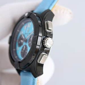 Super Clone Breitling Avenger 45 Sky-Blue Dial Black Steel Case KB Factory