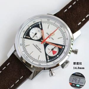 Super Clone Breitling Top Time 41 Zorro Dial Stainless Steel Leather Strap BLS Factory
