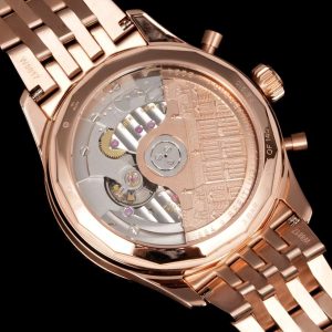 Breitling Navitimer Moonphase Chronograph Super Clone – GR Factory Rose Gold Dial on Bracelet