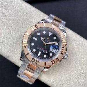 China Super Clone Yacht-Master Two-Tone with Everose-Tone Bezel and Black Dial