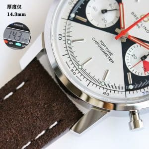 Super Clone Breitling Top Time 41 Zorro Dial Stainless Steel Leather Strap BLS Factory