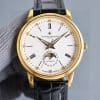 Super Clone Vacheron Constantin Historiques 47101 40mm White Dial Yellow Gold Case Leather Strap TW Factory