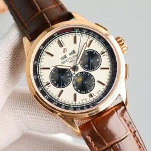 Super Clone Breitling Premier Moonphase Calendar – BLS Factory (Rose Gold / Cream Dial)