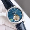 Super Clone Vacheron Constantin Traditionnelle 41mm Green Dial White Gold Case Leather Strap H8 Factory