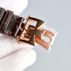 Super Clone Vacheron Constantin Traditionnelle 47192/000R 41mm Silver Dial Rose Gold Case Leather Strap KM Factory