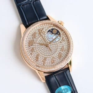 YMS Factory Super Clone Vacheron Constantin Égérie Moon Phase Ref. 8005F/000R-B958 Diamond Dial Replica