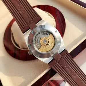 Super Clone Vacheron Constantin Overseas 41mm Brown Dial Stainless Steel Rubber Strap QC Factory