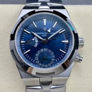 Super Clone Vacheron Constantin Overseas 7900V Dual Time 41mm Blue Dial Stainless Steel Bracelet BBS Factory