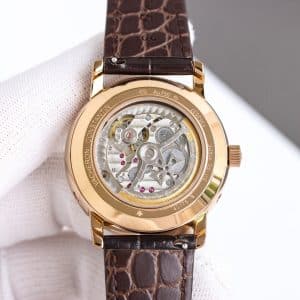 Super Clone Vacheron Constantin Historiques 3100V/000R-B422 40mm Off White Dial Rose Gold Case Leather Strap TW Factory