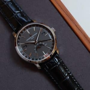 Super Clone Vacheron Constantin Traditionnelle 41mm Grey Dial Pink Gold Case Alligator Strap MX Factory