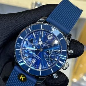 Super Clone Breitling Superocean Heritage Chronograph Blue Dial · K Factory China Replica Edition