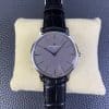 Super Clone Vacheron Constantin Patrimony 40mm Gray Dial White-Gold Case Black Leather Strap MKS Factory (Ref. 81180 · 9039 Ultra-Thin Movement)