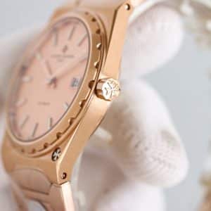Super Clone Vacheron Constantin Historiques 222 37mm Black Dial Rose Gold Case Integrated Bracelet VC+ Factory