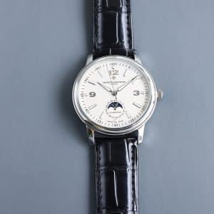 Super Clone Vacheron Constantin Historiques 47101 40mm Off White Dial Steel Case Leather Strap TW Factory