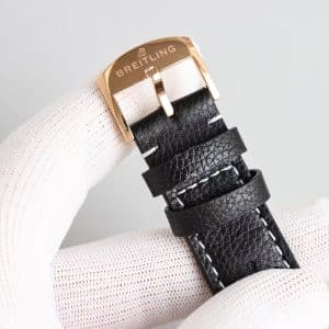Super Clone Breitling Top Time 41 DEUS White Dial Rose Gold Case Leather Strap KB Factory