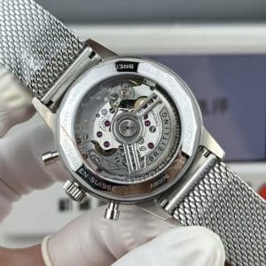 Super Clone Breitling Top Time 41 Ice-Blue Dial Stainless Steel Mesh Bracelet BLS Factory