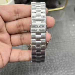 Super Clone Vacheron Constantin Overseas Dual Time 41mm Grey Dial Stainless Steel Integrated Bracelet BBS Factory