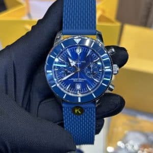 Super Clone Breitling Superocean Heritage Chronograph Blue Dial · K Factory China Replica Edition