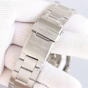 Super Clone Breitling Avenger 45 Grey Dial Black Steel Bracelet KB Factory