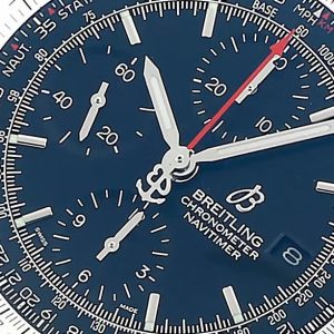 Breitling Navitimer Super Clone – BLS Factory Stainless Steel Blue Dial on Black Leather (Original-Spec Open-Mold Movement)