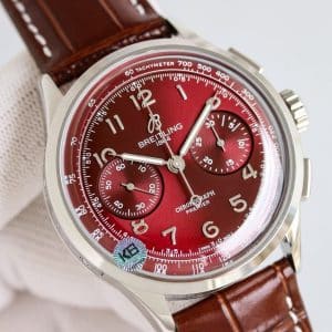 Super Clone Breitling Premier Chronograph 42 Deep Ruby Red – KB Factory