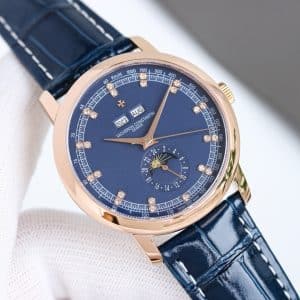Super Clone Vacheron Constantin Historiques 3110V/000R-B426 40mm White Dial Rose Gold Case Leather Strap TW Factory