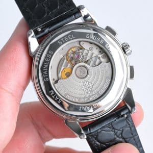 Super Clone Patek Philippe Grand Complications Style 41mm Gold Dial Yellow Gold Case Leather Strap TW Factory