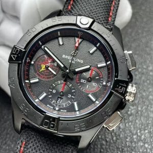 Super Clone Breitling Avenger 45 Black Dial Black Steel Tactical Strap T1 Factory