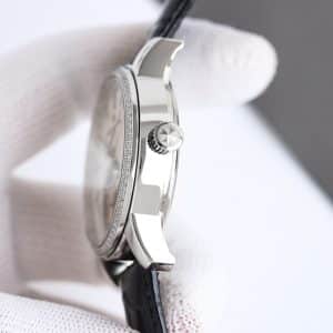 Super Clone Vacheron Constantin Traditionnelle 41mm Silver Dial White Gold Case Leather Strap H8 Factory