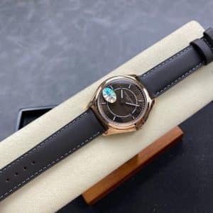 Super Clone Vacheron Constantin Fiftysix 4600E/000R-B441 40mm Brown Dial Pink Gold Case Leather Strap MKS Factory