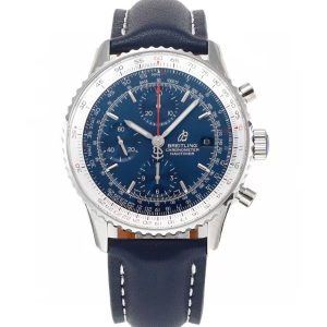 Breitling Navitimer Super Clone – BLS Factory Stainless Steel Blue Dial on Nubuck Leather