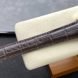Super Clone Vacheron Constantin Traditionnelle 43175/000R Style 41mm Silver Dial Rose Gold Case Leather Strap TW Factory