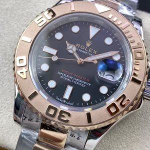 China Super Clone Yacht-Master Two-Tone with Everose-Tone Bezel and Black Dial