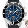 Super Clone Breitling Superocean Heritage Chronograph 44 Blue Dial Stainless Steel Black Rubber Strap BLS Factory V2