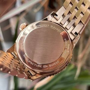 Breitling Navitimer Super Clone – BLS Factory Rose Gold Case White Dial on Steel Bracelet