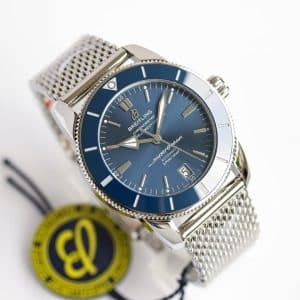 Super Clone Breitling Superocean Heritage II Blue Dial Mesh Bracelet BLS Factory China Replica Edition