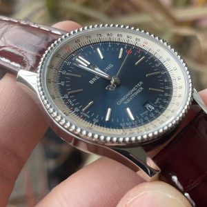 Breitling Navitimer Super Clone – TW Factory 35mm Steel Case Blue Dial on Calf Leather